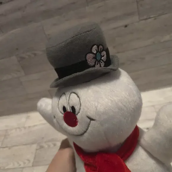 Frosty The Snowman Plush Toy 14 inches Magic Hat Red Scarf Christmas 2016 Mint - Picture 3 of 11